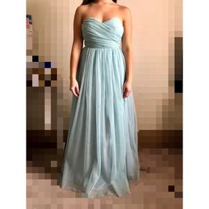 Beautiful Strapless Seafoam Green colored Dress
